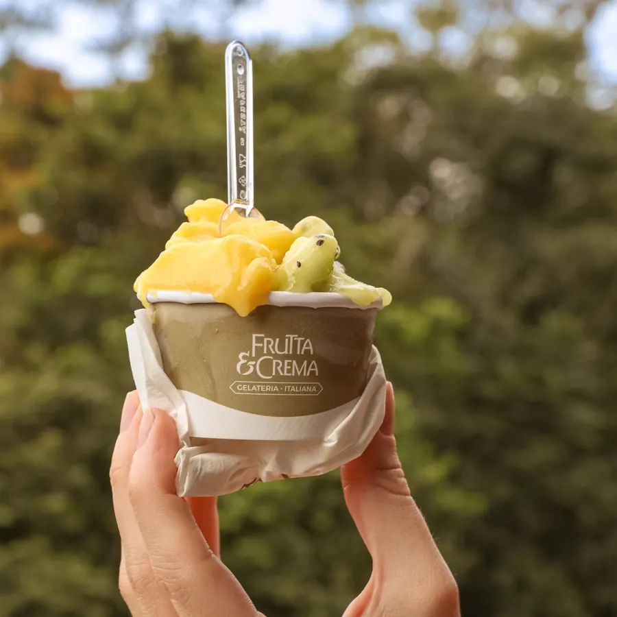 Gelato artesanal Frutta e Crema